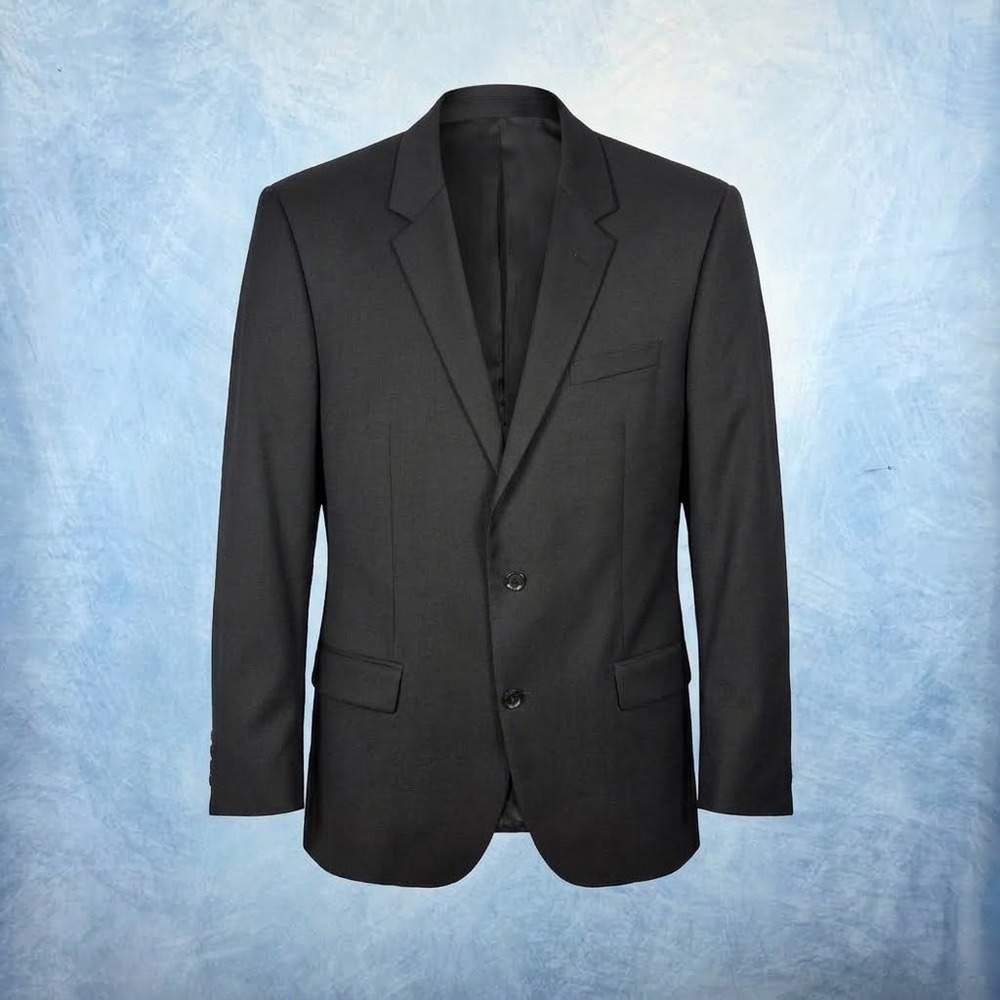 Hugo Boss Black Virgin Wool Blazer Jacket Lanificio Tesse Biella Mens 54 R 44 R